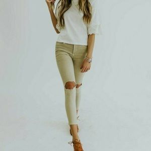 Free People Busted Knee Jean